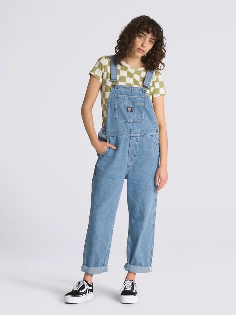 Vans Ground Work Denim Overalls Carpenter Workwear Bibs Small